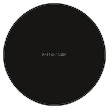 Ulefone UF005 15W Round Fast Charging Black Qi Wireless Charger Pad - MosAccessories.co.uk