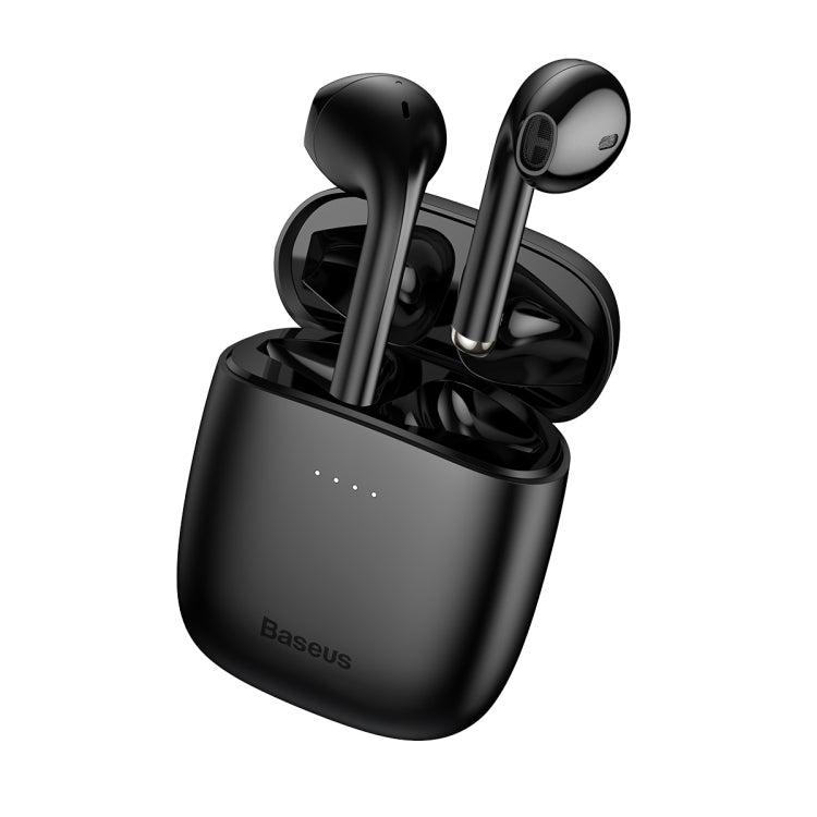 Baseus Encok Series W04 TWS True Wireless Bluetooth Black Earphone - mosaccessories