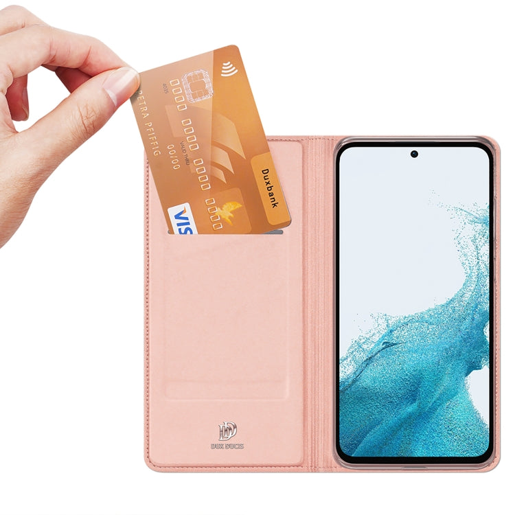 Dux Ducis Skin Pro Flip Rose Gold Case - For Samsung Galaxy A54 - mosaccessories
