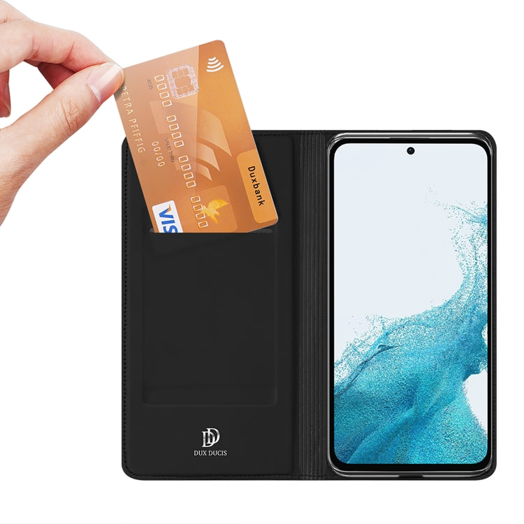 Dux Ducis Skin Pro Flip Black Case - For Samsung Galaxy A54 - mosaccessories