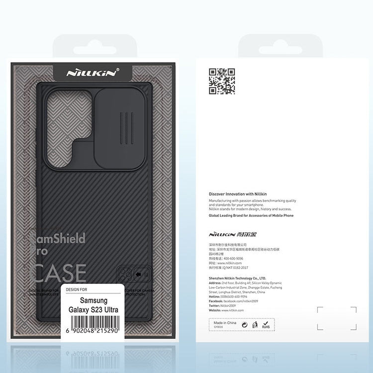 Nillkin CamShield Pro Black Case - For Samsung Galaxy S23 Ultra - mosaccessories