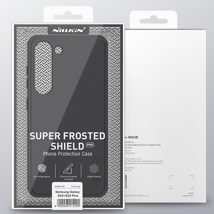 Nillkin Super Frosted Shield Pro PC + TPU Black Case - For Samsung Galaxy S23+ (Plus) - mosaccessories