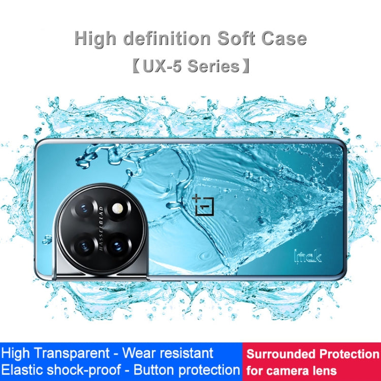 Imak UX-5 Series Shockproof TPU Protective Clear Case - For OnePlus 11 - mosaccessories
