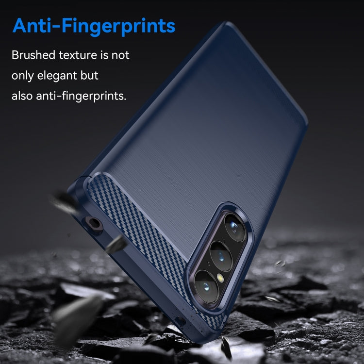 Brushed Texture Carbon Fiber TPU Phone Case - For Sony Xperia 1 V - mosaccessories