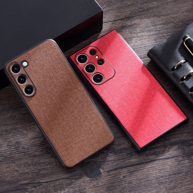 Cloth Texture PU + TPU Phone Case - For Samsung Galaxy S23 Ultra - mosaccessories