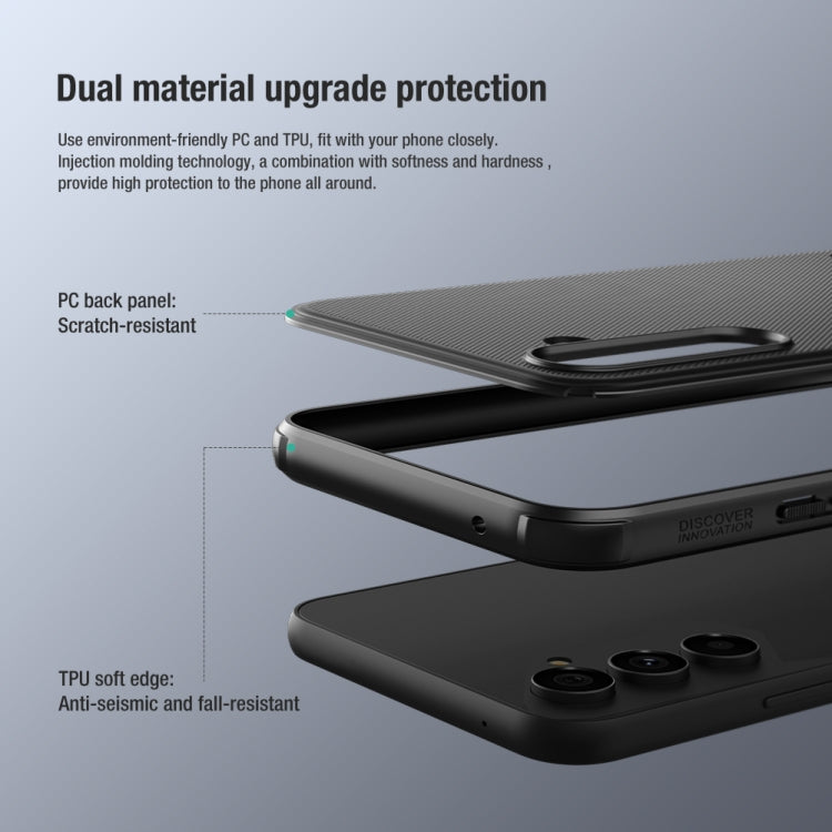Nillkin Super Frosted Shield Pro PC + TPU Phone Case - For Samsung Galaxy A54 - Mos Accessories