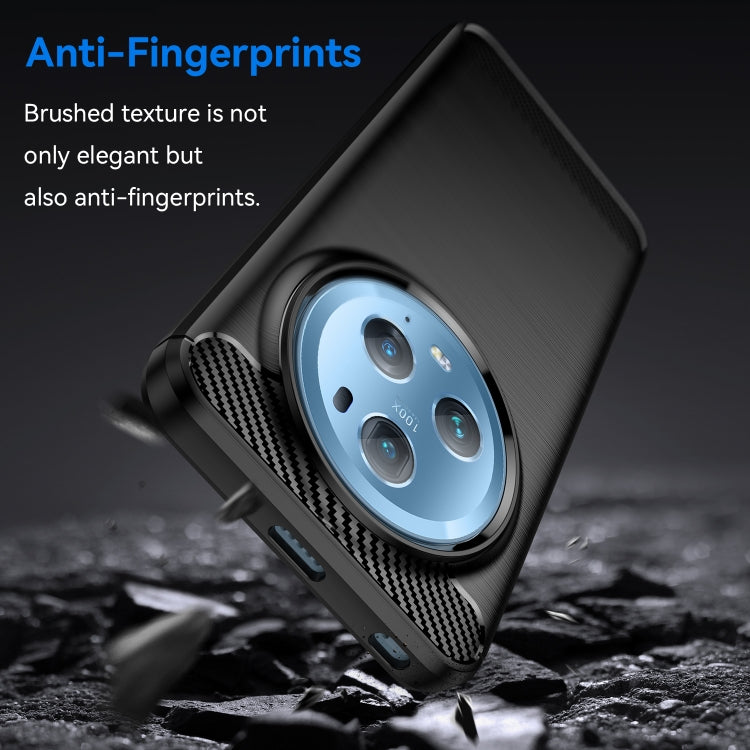 Brushed Texture Carbon Fiber TPU Phone Case - For Honor Magic5 Pro - mosaccessories