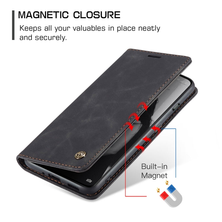 CaseMe Multifunctional Horizontal Flip Leather Black Case - For OnePlus 11 - mosaccessories