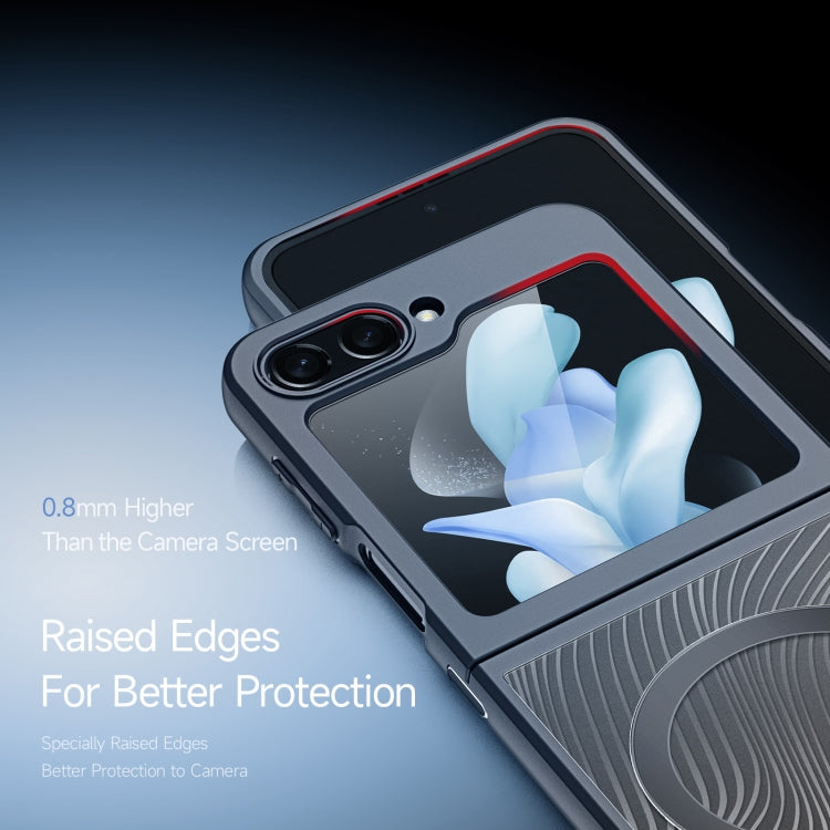 Dux Ducis Aimo Series TPU + PC MagSafe Frosted Feel Black Phone Case - For Samsung Galaxy Z Flip5 - MosAccessories.co.uk