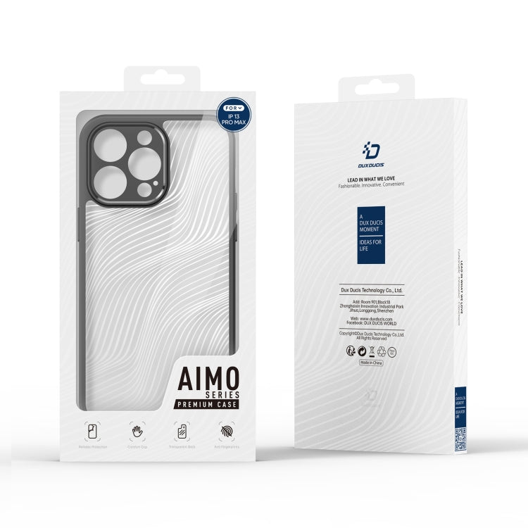Dux Ducis Aimo Series Frosted Feel Black Case - For iPhone 13 Pro Max - mosaccessories