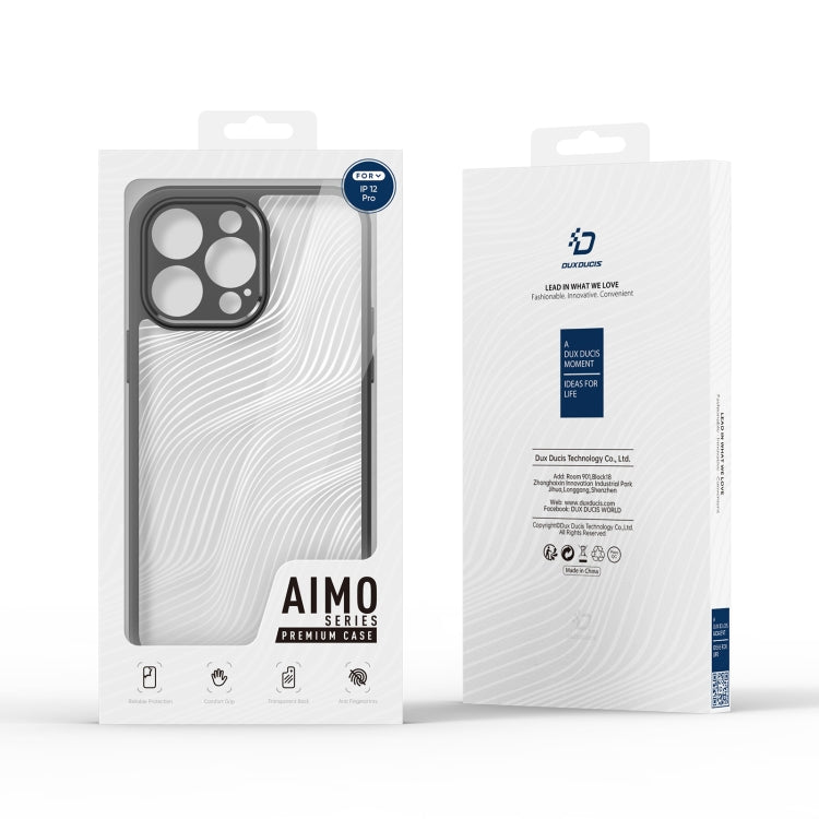 Dux Ducis Aimo Series Frosted Feel Black Case - For iPhone 12 Pro Max - mosaccessories