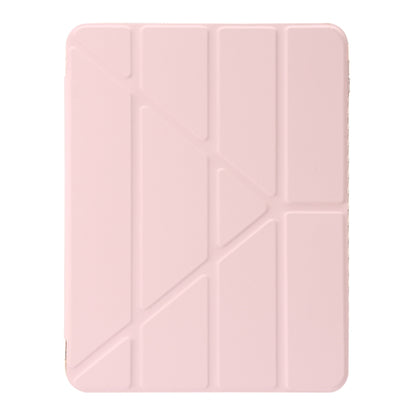 Clear Acrylic Deformation Leather iPad Case (Pink) - For iPad 10th Gen 10.9 (2022) - mosaccessories