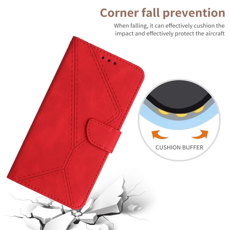Stitching Embossed PU Leather Phone Case - For Oppo Reno9 / Reno9 Pro - mosaccessories