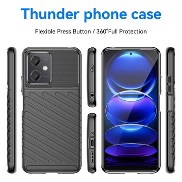Thunderbolt Shockproof TPU Protective Soft Phone Case - For Xiaomi Redmi Note 12R Pro - mosaccessories