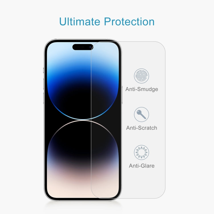 10pcs 0.26mm 9H 2.5D High Aluminium Tempered Glass Screen Protectors - For iPhone 15 Plus / 15 Pro Max - mosaccessories