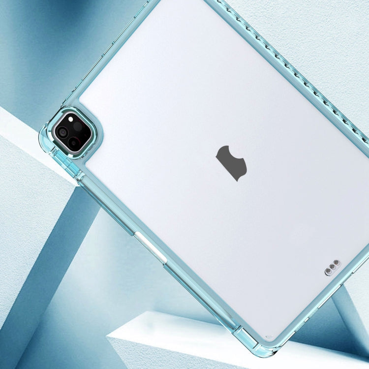 Clear Acrylic Shockproof Tablet Case (Baby Blue) - For iPad Pro 11 2022 / 2021 / 2020 - mosaccessories
