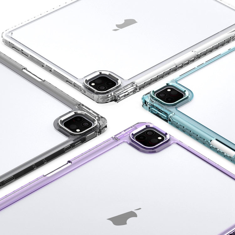 Clear Acrylic Shockproof Tablet Case (Purple) - For iPad Pro 11 2022 / 2021 / 2020 - mosaccessories
