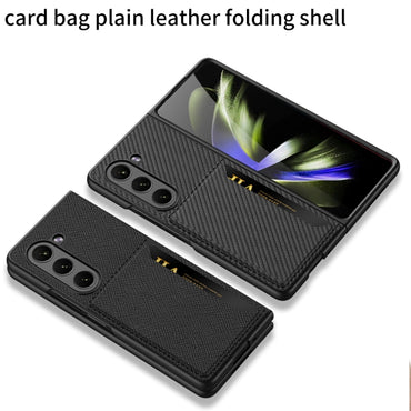 GKK Ultra-Thin PU Leather Phone Case with Card Slot - For Samsung Galaxy Z Fold5 - mosaccessories