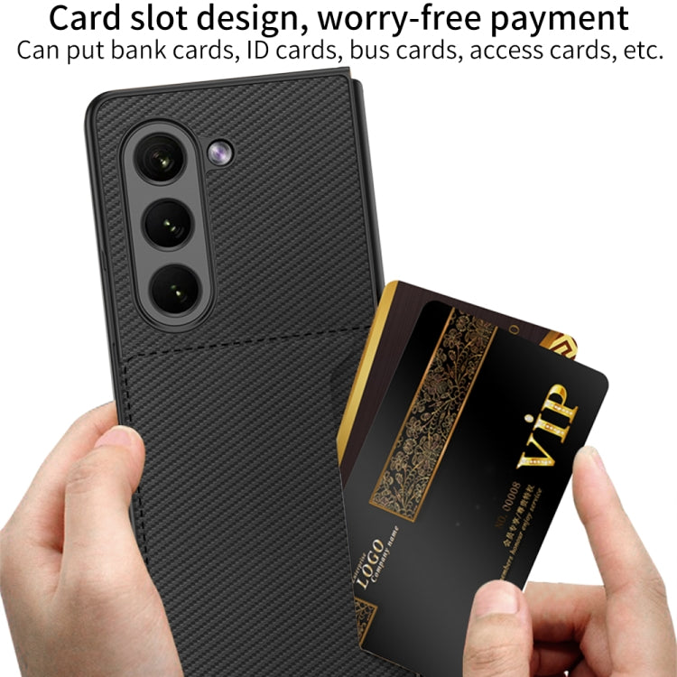 GKK Ultra-Thin PU Leather Phone Case with Card Slot - For Samsung Galaxy Z Fold5 - mosaccessories