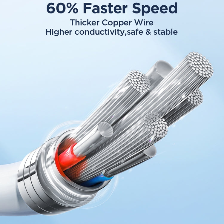 JOYROOM SA26-AL3 Flash Charge Series 3A USB to 8 Pin Fast Charging 8-Pin Data Cable 3m - mosaccessories