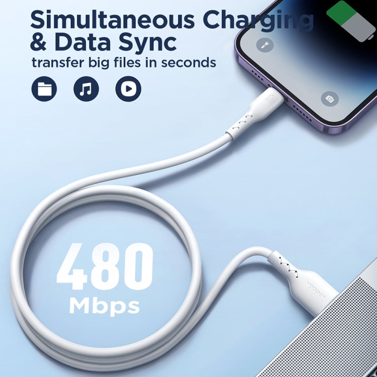 JOYROOM SA26-AL3 Flash Charge Series 3A USB to 8 Pin Fast Charging 8-Pin Data Cable 3m - mosaccessories