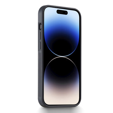 LC.IMEEKE 3 in 1 Carbon Fiber Texture Shockproof Black Case - For iPhone 14 Pro - mosaccessories