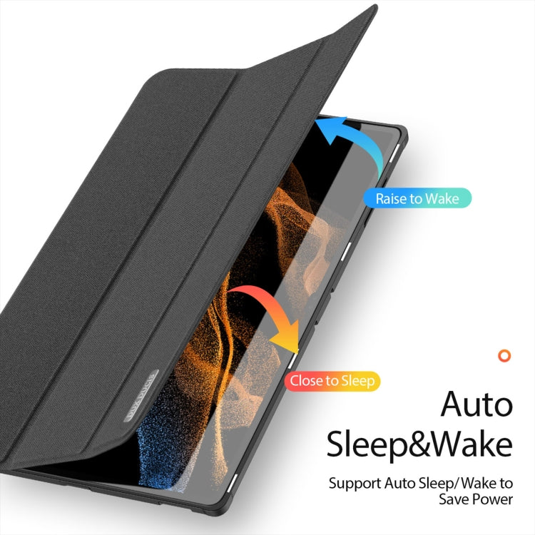 Dux Ducis Domo Series Tri-Fold Smart Tablet Case - For Samsung Galaxy Tab S9 Ultra - mosaccessories