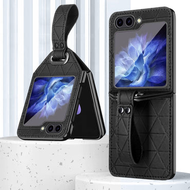 Rocky Series Wristband Holder PC Phone Case - For Samsung Galaxy Z Flip5 - MosAccessories.co.uk