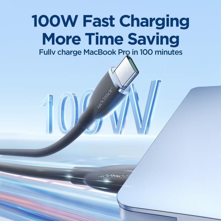 JOYROOM SA29-CC5 100W USB-C to USB-C Liquid Silicone Fast Charging Data Cable 2m - mosaccessories