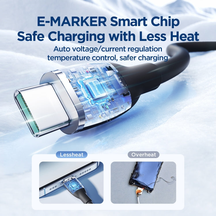 JOYROOM SA29-CC5 100W USB-C to USB-C Liquid Silicone Fast Charging Data Cable 2m - mosaccessories