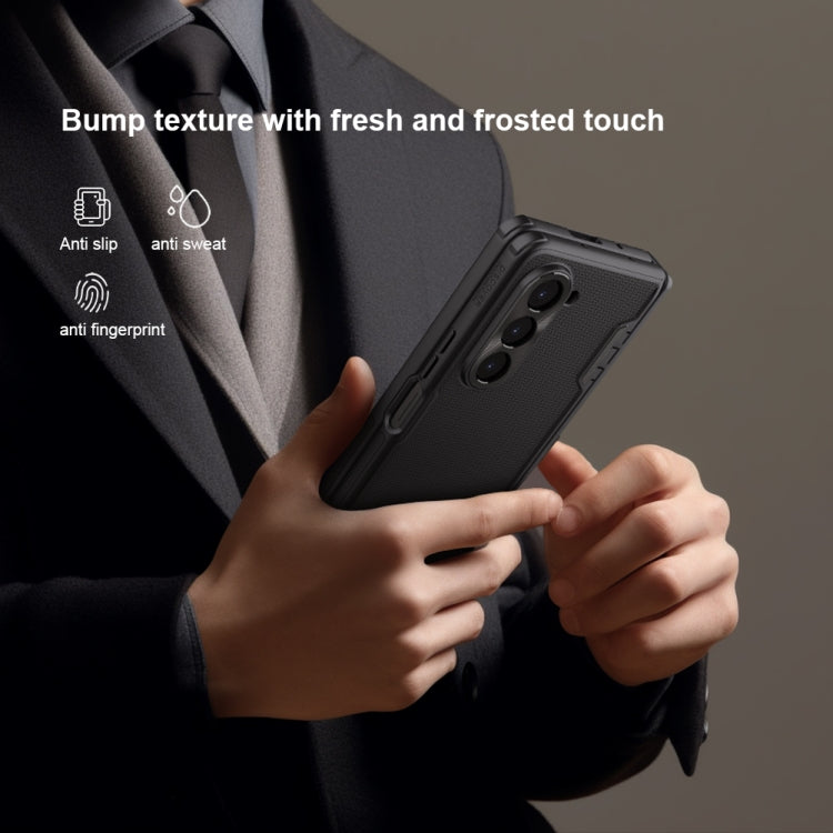 Nillkin Super Frosted Fold PC + TPU Phone Case with Holder - For Samsung Galaxy Z Fold5 - MosAccessories.co.uk
