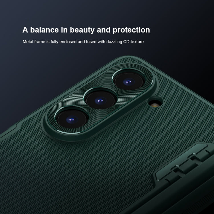 Nillkin Super Frosted Fold PC + TPU Phone Case with Holder - For Samsung Galaxy Z Fold5 - MosAccessories.co.uk