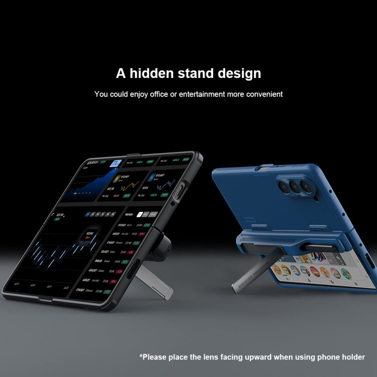 Nillkin Super Frosted Fold PC + TPU Phone Case with Pen Slot - For Samsung Galaxy Z Fold5 - MosAccessories.co.uk