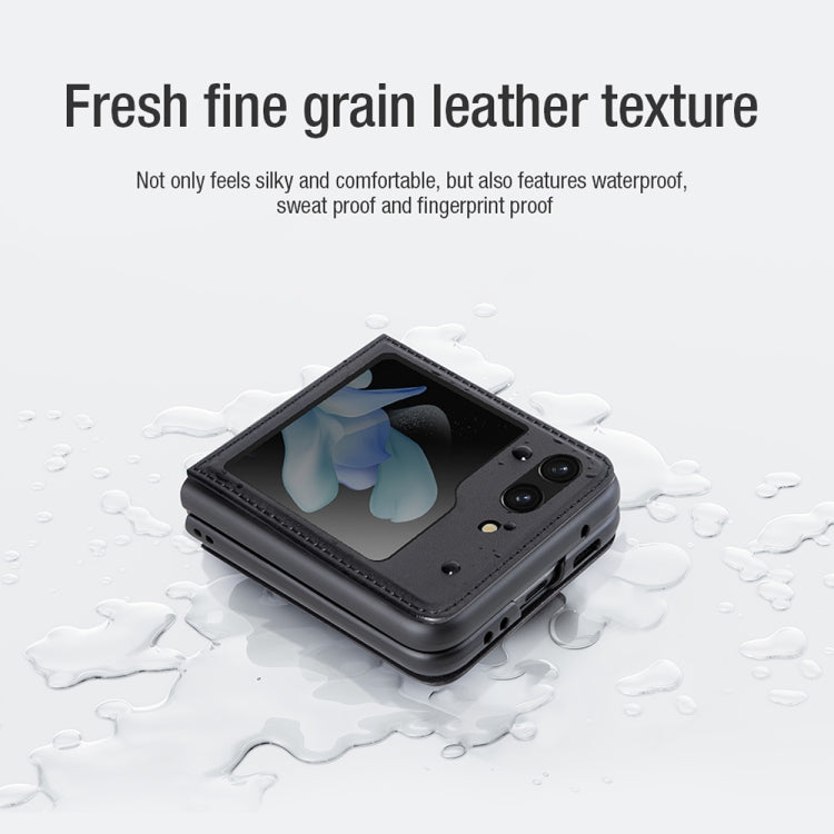 Nillkin Qin Series Leather Case - For Samsung Galaxy Z Flip5 - mosaccessories