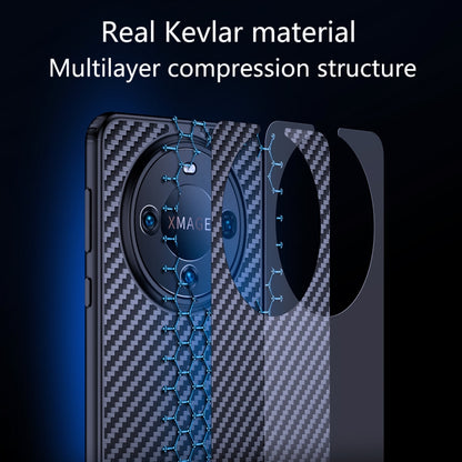 wlons Magsafe Carbon Fiber Kevlar TPU Black Case - For Huawei Mate 60 - mosaccessories