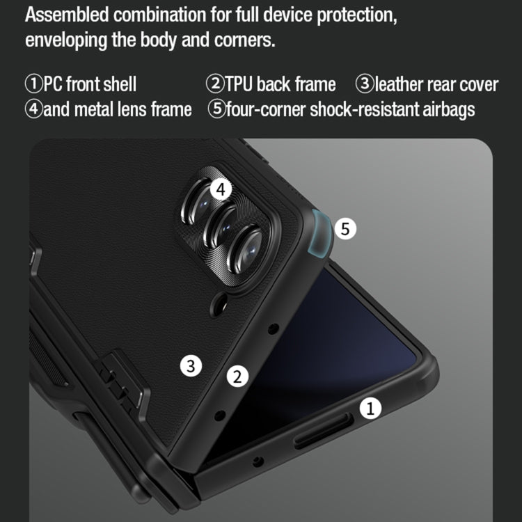Nillkin CamShield Fold Series PC + TPU Phone Case with Pen Slot - For Samsung Galaxy Z Fold5 - MosAccessories.co.uk