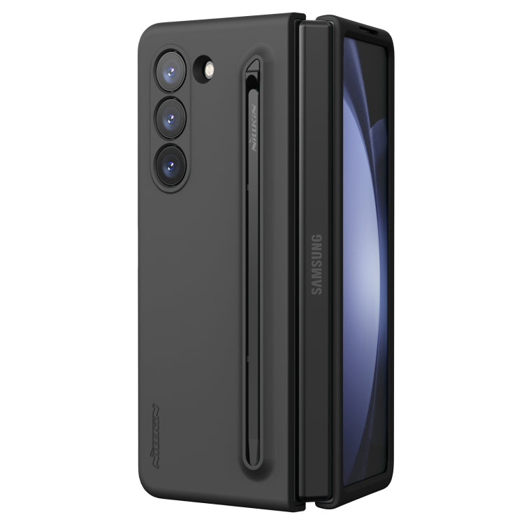 Nillkin Flex Pure PC + Liquid Silicone Phone Case with S Pen (Black) - For Samsung Galaxy Z Fold5 - MosAccessories