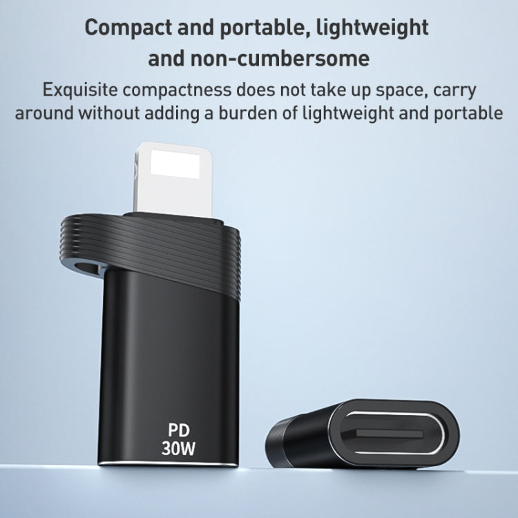 ADS-616A PD 30W 8 Pin Male to USB-C/Type-C Female Adapter for iPhones - MosAccessories