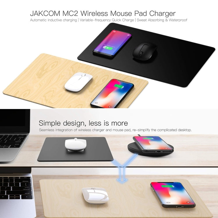 JAKCOM MC2 Wireless Fast Charging Mouse Black Pad Qi Standard Mobile Phone Charging - MosAccessories.co.uk