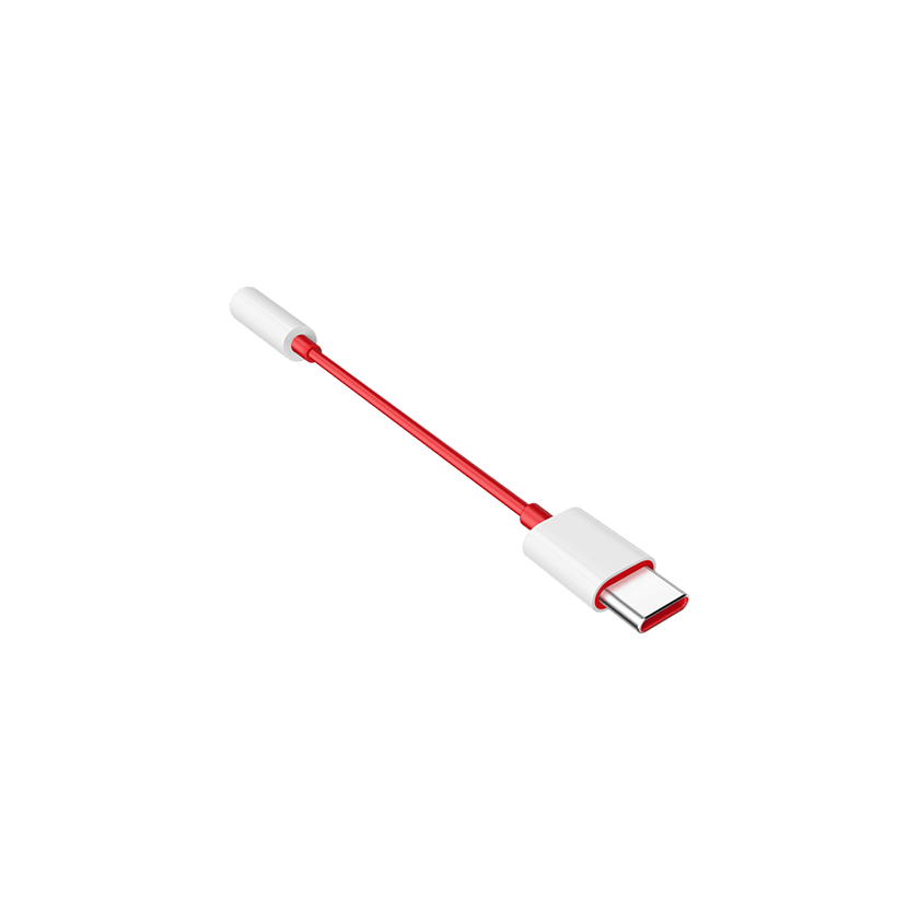 OnePlus D602 USB-C to 3.5mm Adapter - Red (For OnePlus only) - mosaccessories