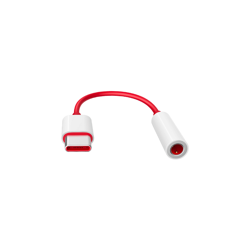 OnePlus D602 USB-C to 3.5mm Adapter - Red (For OnePlus only) - mosaccessories