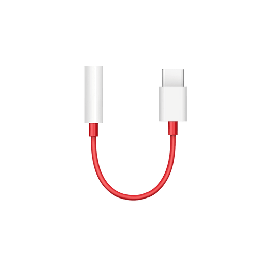 OnePlus D602 USB-C to 3.5mm Adapter - Red (For OnePlus only) - mosaccessories