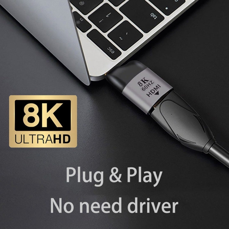 8K 60Hz HDMI Female to USB-C Male Adapter - mosaccessories