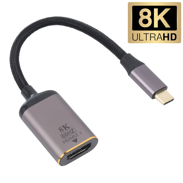 8K 60Hz HDMI Female to USB-C Male Adapter Cable - mosaccessories