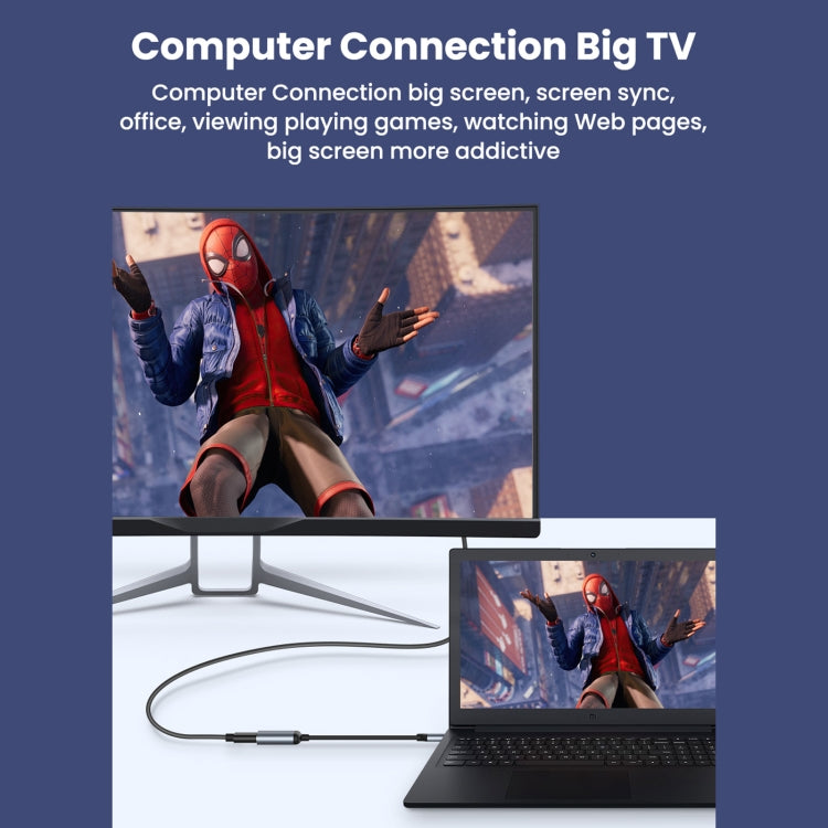 8K 60Hz HDMI Female to USB-C Male Adapter Cable - mosaccessories