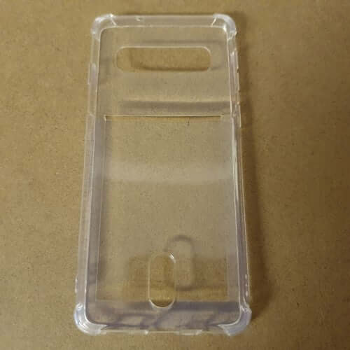 Soft TPU Clear Case With Card Slot - For Samsung S10 - mosaccessories