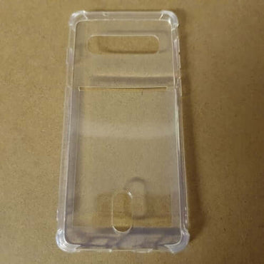 Soft TPU Clear Case With Card Slot - For Samsung S10 - mosaccessories