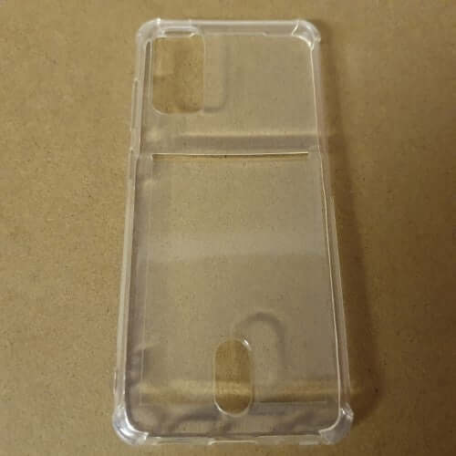 Soft TPU Clear Case With Card Slot - For Samsung S20 - mosaccessories
