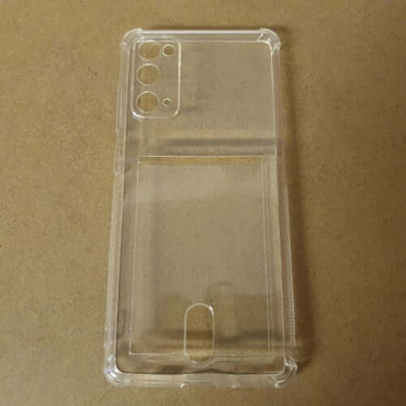Soft TPU Clear Case With Card Slot - For Samsung S20 FE - mosaccessories
