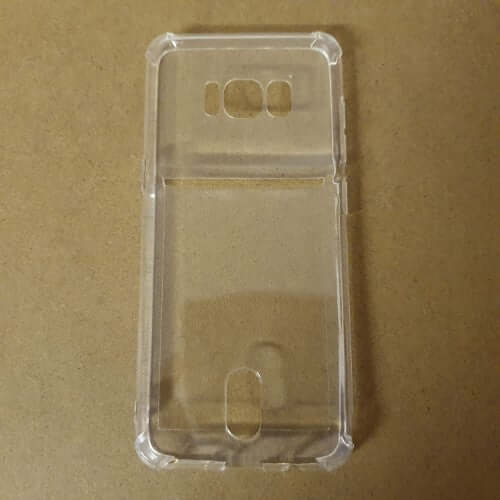 Soft TPU Clear Case With Card Slot - For Samsung S8 - mosaccessories